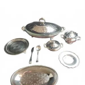Mariboro Silver Plate on Copper Serving Set, Made in Canada