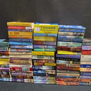 Large Assorted Paperback Fiction and Reference Book Lot