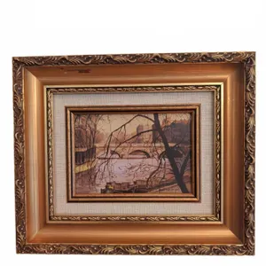 Paul van de Pol Framed Painting of Seine River, Paris