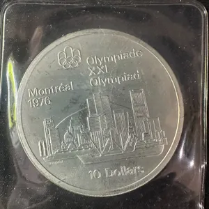 1976 Montreal Olympics $10 .925 Silver Coin, 48.60g