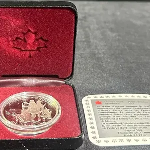1990 Canadian Silver Dollar 300th Anniversary Henry Kelsey Exploration