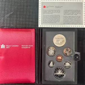 1985 Royal Canadian Mint Proof Coin Set with Original Case