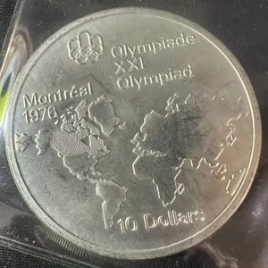 1976 Montreal Olympics $10 Silver Coin, .925, 48.60g