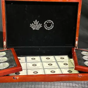 24 Canadian $10 Silver Maple Leaf Coins, .9999 Silver, 15.87g Each