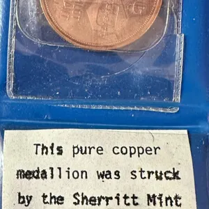 1976 Sherritt-Cominco Copper Medallion with Original Case