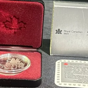 1990 Royal Canadian Mint Henry Kelsey 300th Anniversary Silver Dollar Proof