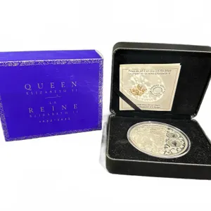 2022 $50 .9999 Fine Silver Coin Queen Elizabeth II's Reign 157.6g