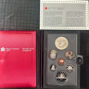 1985 Royal Canadian Mint Proof Coin Set with National Parks Dollar