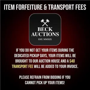 Item Forfeiture & Transport Delivery Fees & Conditions
