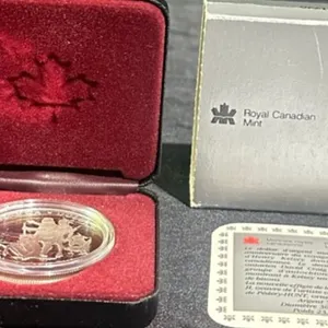 1990 Royal Canadian Mint Henry Kelsey Proof Silver Dollar
