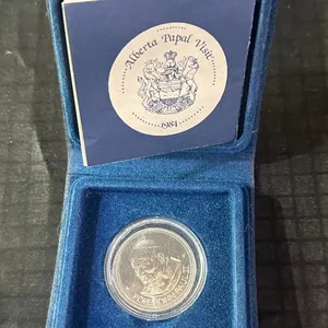 1984 Alberta Papal Visit Pope John Paul II Medallion in Case