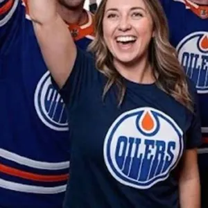 Edmonton Oilers NHL Graphic T-Shirt, Size M