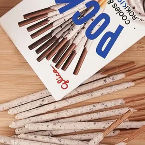 Glico Pocky Cookies & Cream, 8 Boxes
