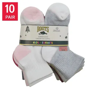 Roots Kids Organic Cotton Quarter Socks 10pk
