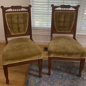 2 - Eastlake Style Parlor Chairs