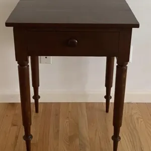 Single Drawer Walnut Nightstand
