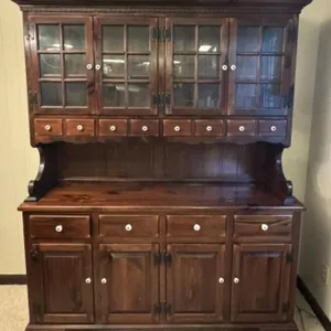 Ethan Allen 2 pc Step Back Hutch