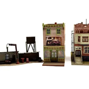 HO Scale Plastic Model Buildings 5” Tall and
