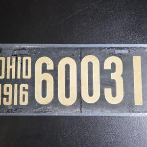 1916 Ohio License Plate