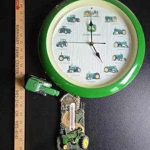 John Deere Clock/Thermometer and Tree Ornament
