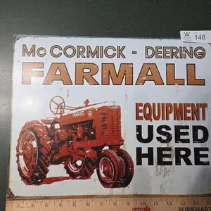 Farmall Metal Sign 12.5"x16"