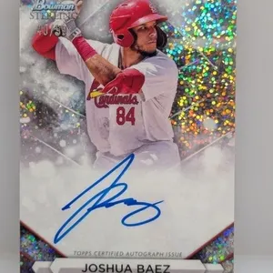/99 2023 Bowman Sterling Baez Auto Speckle Ref