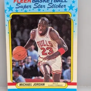 1988-89 Fleer Super Star Sticker Michael Jordan S