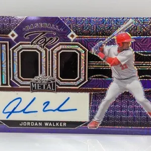 2022 Walker Leaf Metal Top 100 Purple Ref Auto 2/4