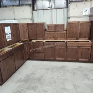 15pc Rustic Walnut Shaker cabinet set with pantry