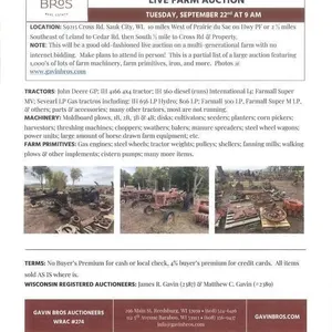 Auction Flyer & Photos