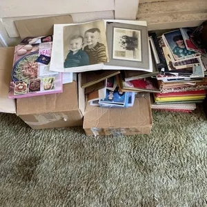 Photos, frames, photo albums, cookbook
