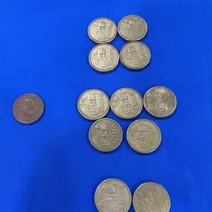 Mexican 1 - 5 ,11- 100  peso coins 1- 1946, 4