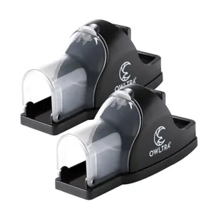 Owltra Tst-217 Tunnel Snap Mouse Trap 2 Pack Black
