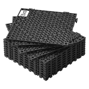 Vevor 12 Pack Modular Interlocking Drainage Tiles
