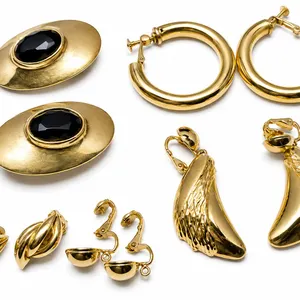 Collection of Gold Tone Earrings