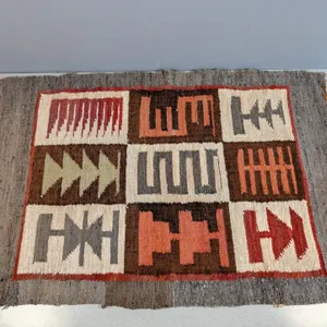 Handwoven Southwestern Geometric Textile Rug