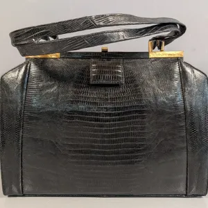 Vintage Escort Black Handbag