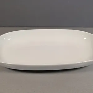 Everyday White Porcelain Oval Serving Dish