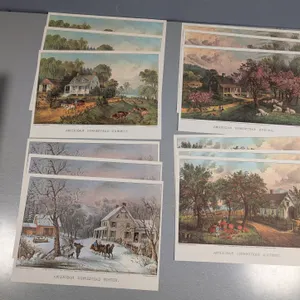 American Homestead Four Seasons Print Collection, 12 Prints
