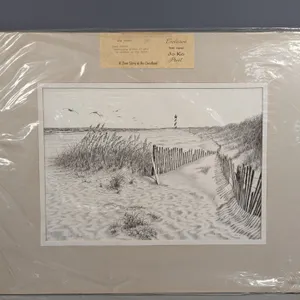 Jo Ko Signed Beach Lighthouse Dune Print
