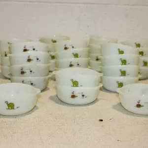 B.C. Milk Glass Bowls