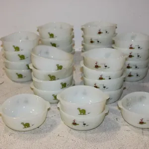 B.C. Milk Glass Bowls