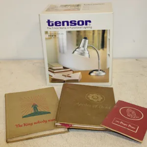 Tensor Lamp & Books