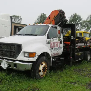 2003 Ford Flat Bed Truck & Crane