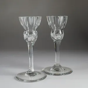 Pair of Vintage Crystal Candle Holders