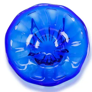 Vintage Cobalt Blue Mid Century Art Glass Dish