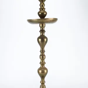 Vintage Brass Floor Candlestick