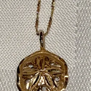14 K gold sand dollar necklace -2.33 grams