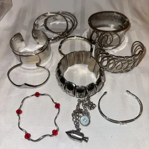 Silver tone  bracelets
