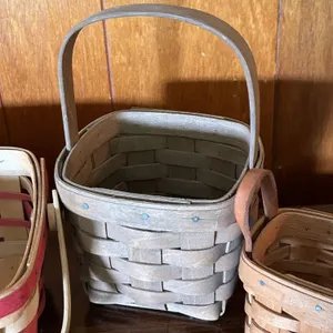 Three Longaberger Handwoven Baskets